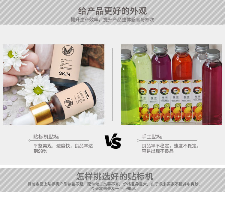 全自動(dòng)臺式圓瓶定位貼標(biāo)機(jī)